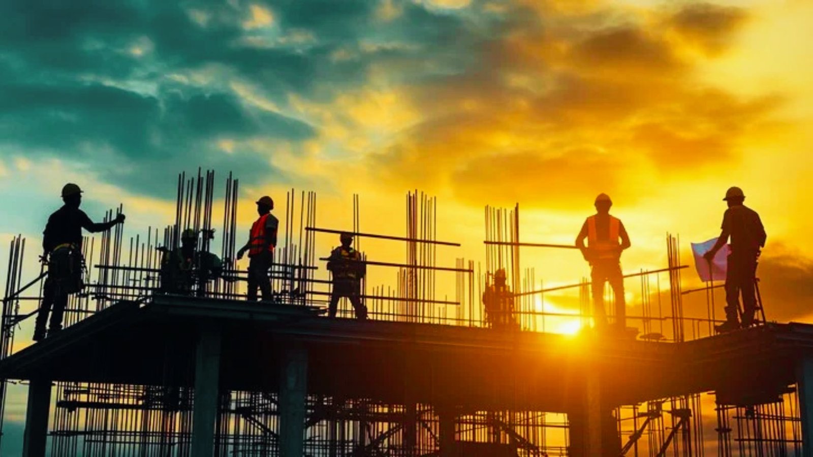 Image shows the construction of CBS building under budget.