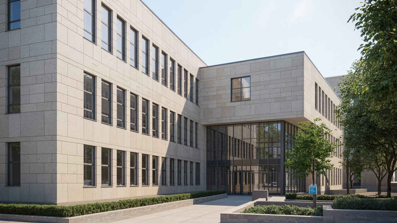 Schools and healthcare facilities built using CBS construction.