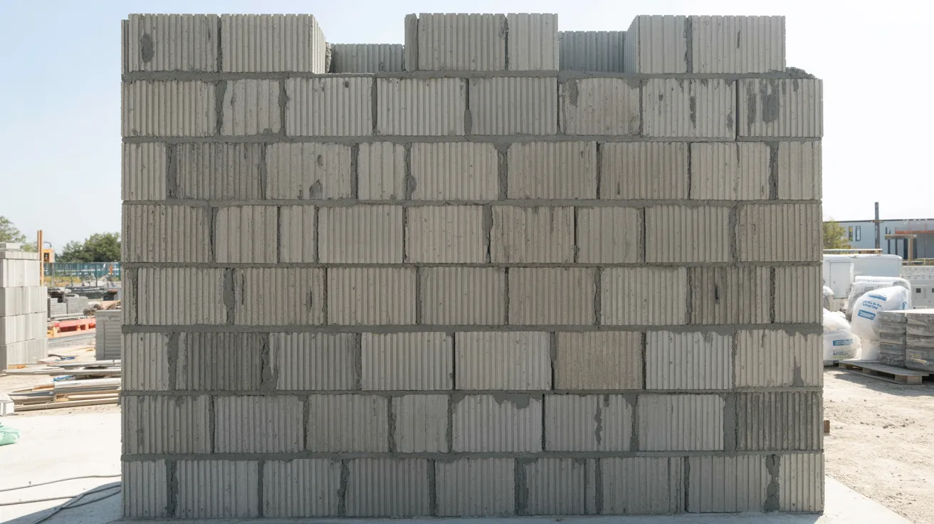 Plain unfinished gray CMU wall showing appearance limitations without surface treatment