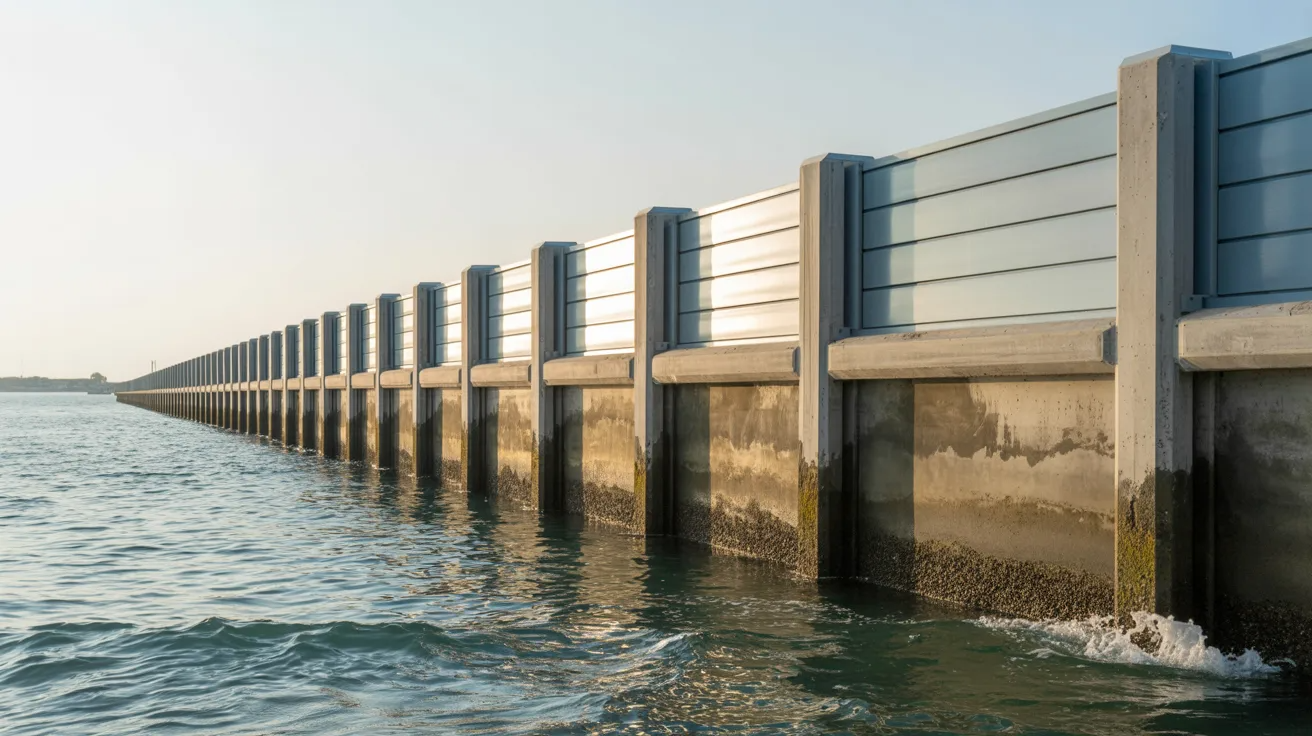 Vinyl and concrete bulkhead wall systems