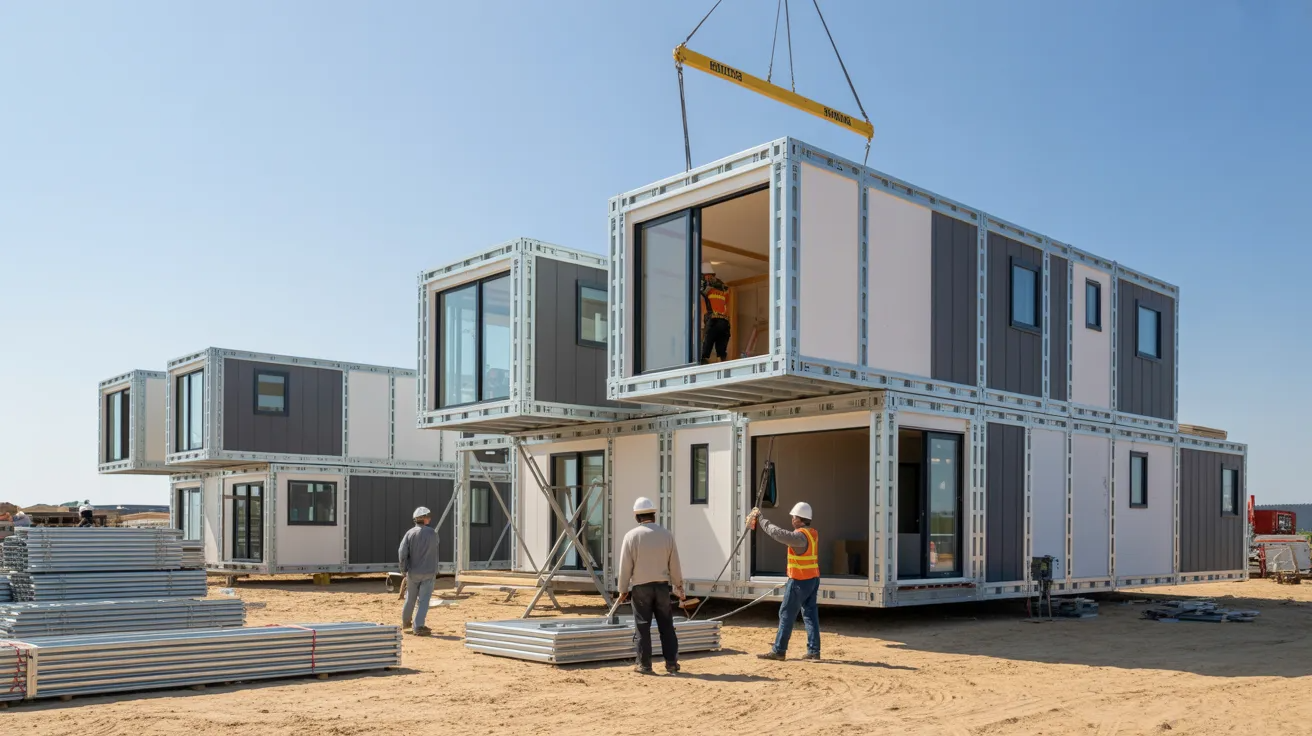 Prefab home construction using light gauge steel framing
