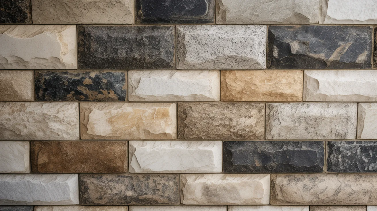 Stone masonry wall built with natural stone materials