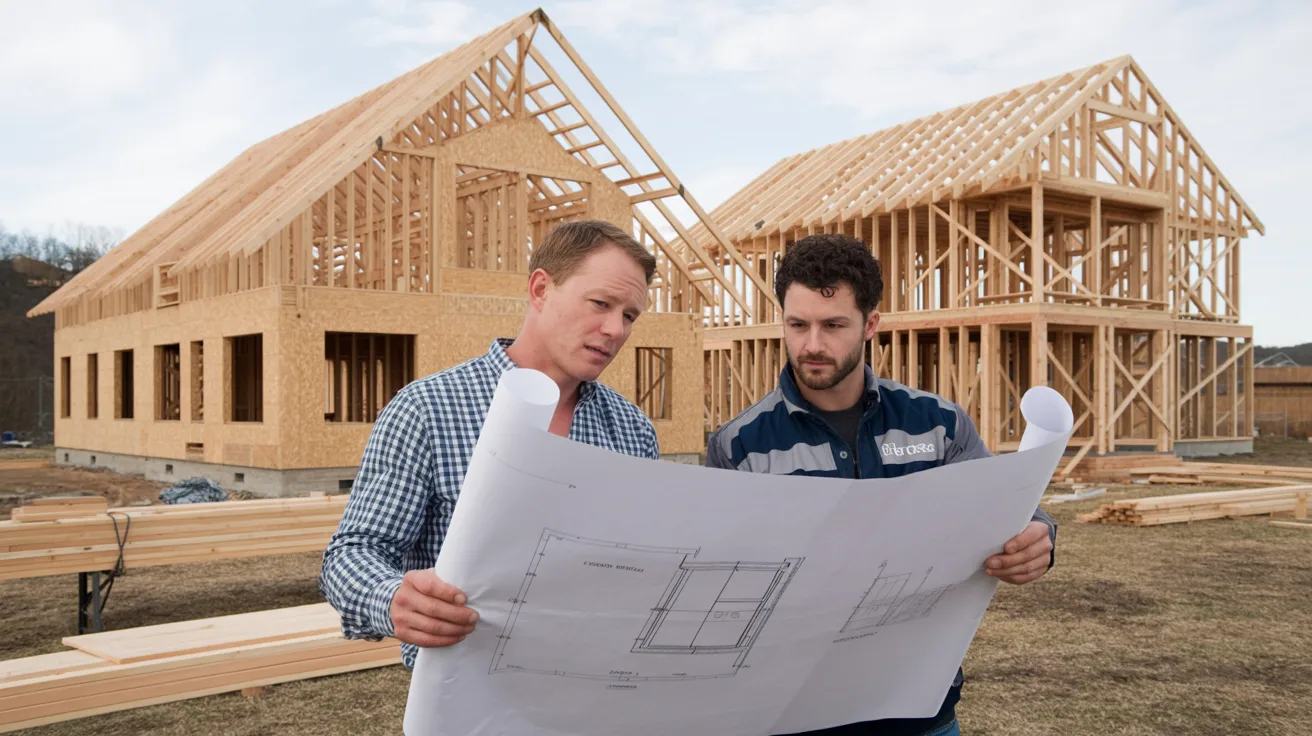 Comparison of post frame and stick frame construction methods showing differences in structural design, cost, and building applications.