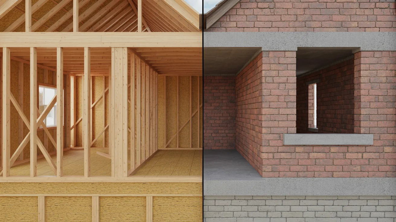 Key differences between frame and masonry construction.
