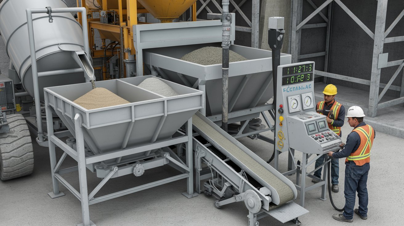 Standard mixing ratios used for preparing shotcrete.
