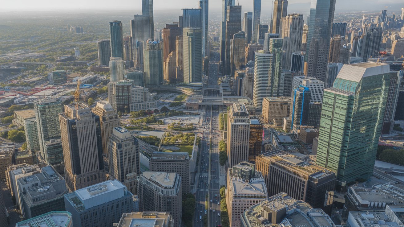 Commercial construction supporting city growth and business development.
