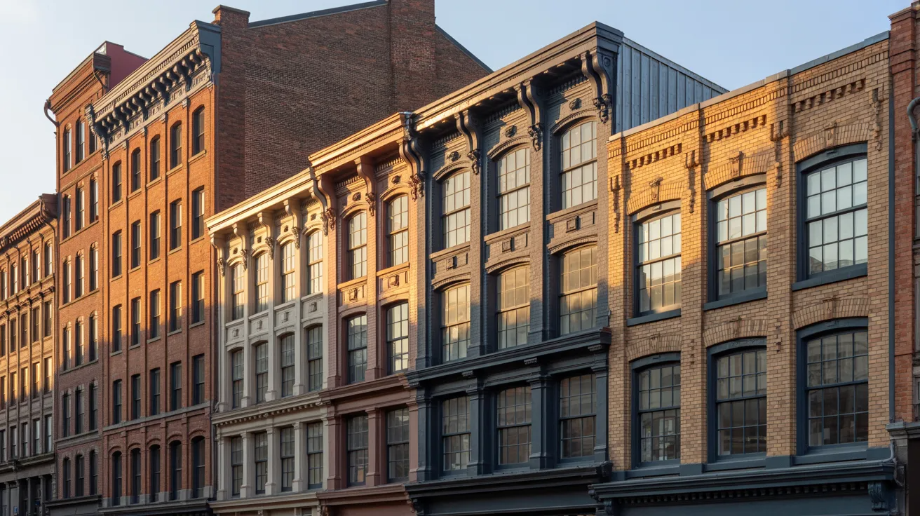 Examples of buildings using joisted masonry construction 
