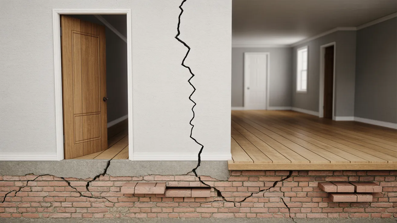 Professional repair methods for step cracks and foundation damage
