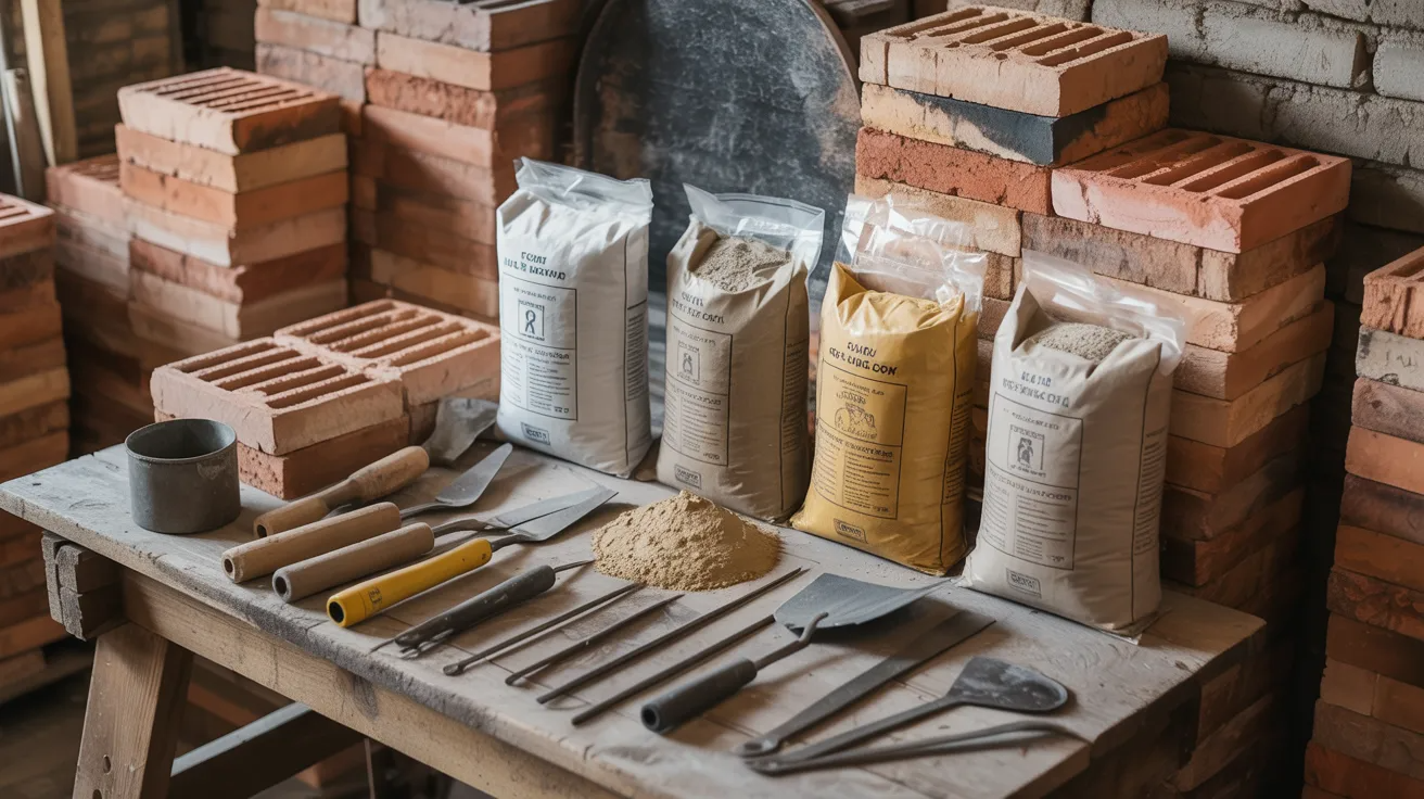 Materials used for fire resistant mortar mix