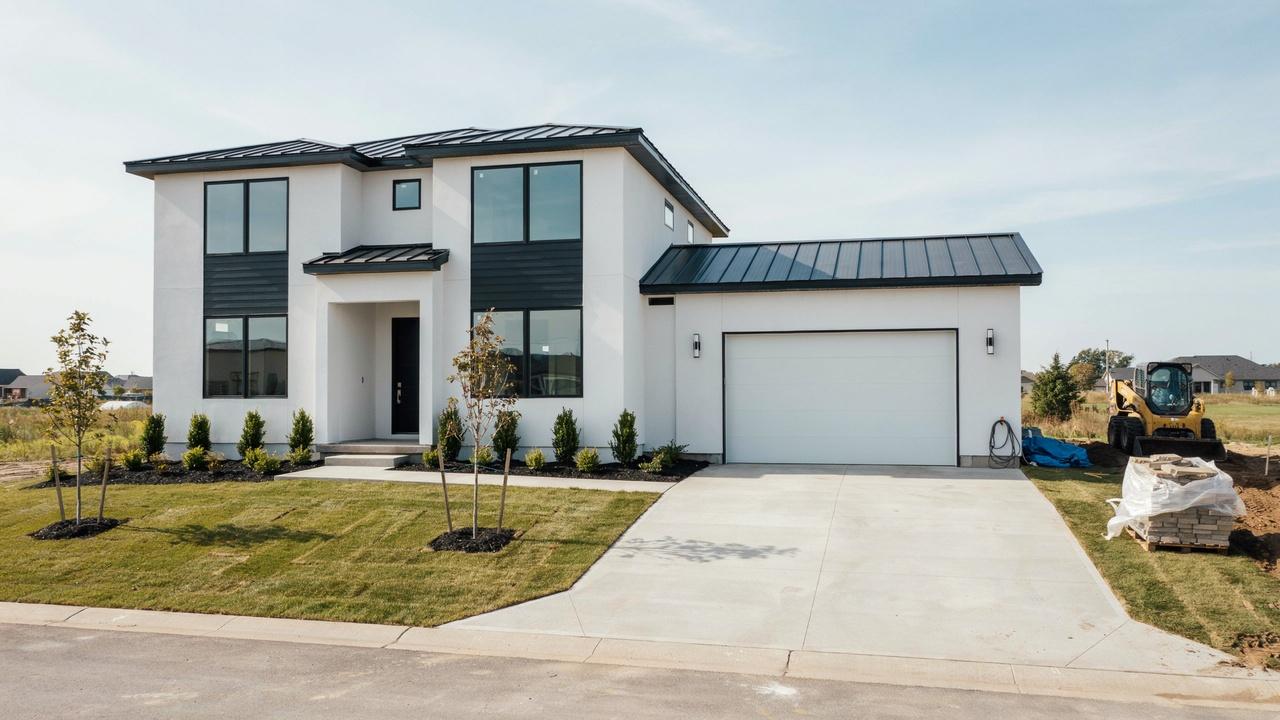 Brand-new unoccupied home shown as a newly completed real estate property.