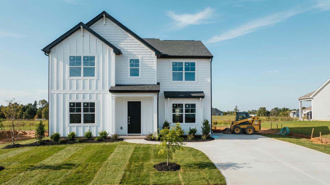 Newly built single-family home with pristine finishes and recently completed construction.