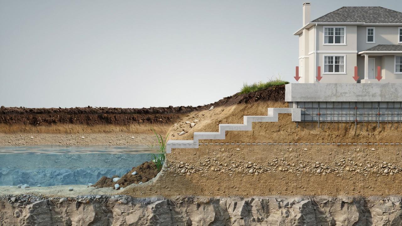 Soil, structural loads, frost, groundwater, and slope affecting residential footing design.