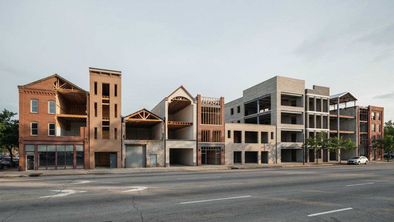 Commercial buildings illustrate different uses of joisted masonry and masonry non-combustible construction types