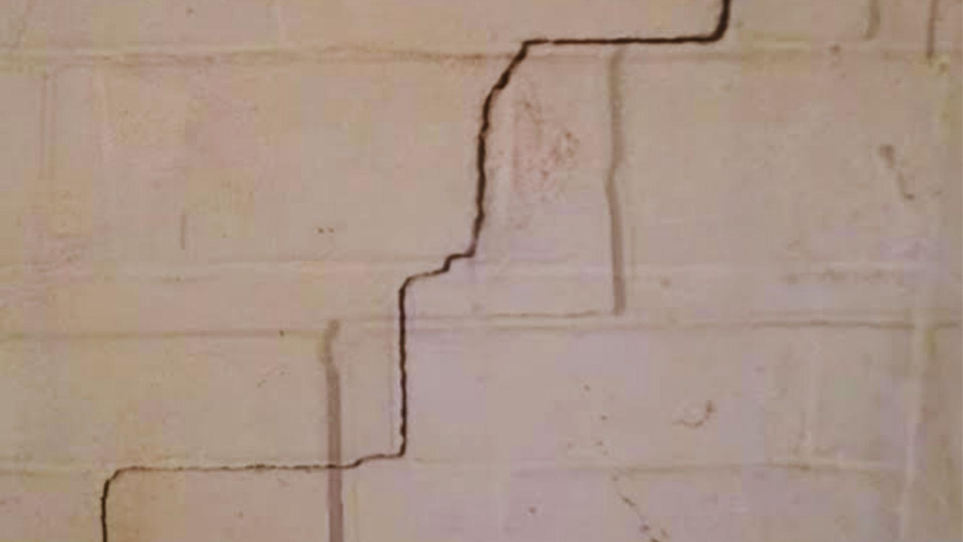 Close-up of a white bricked wall