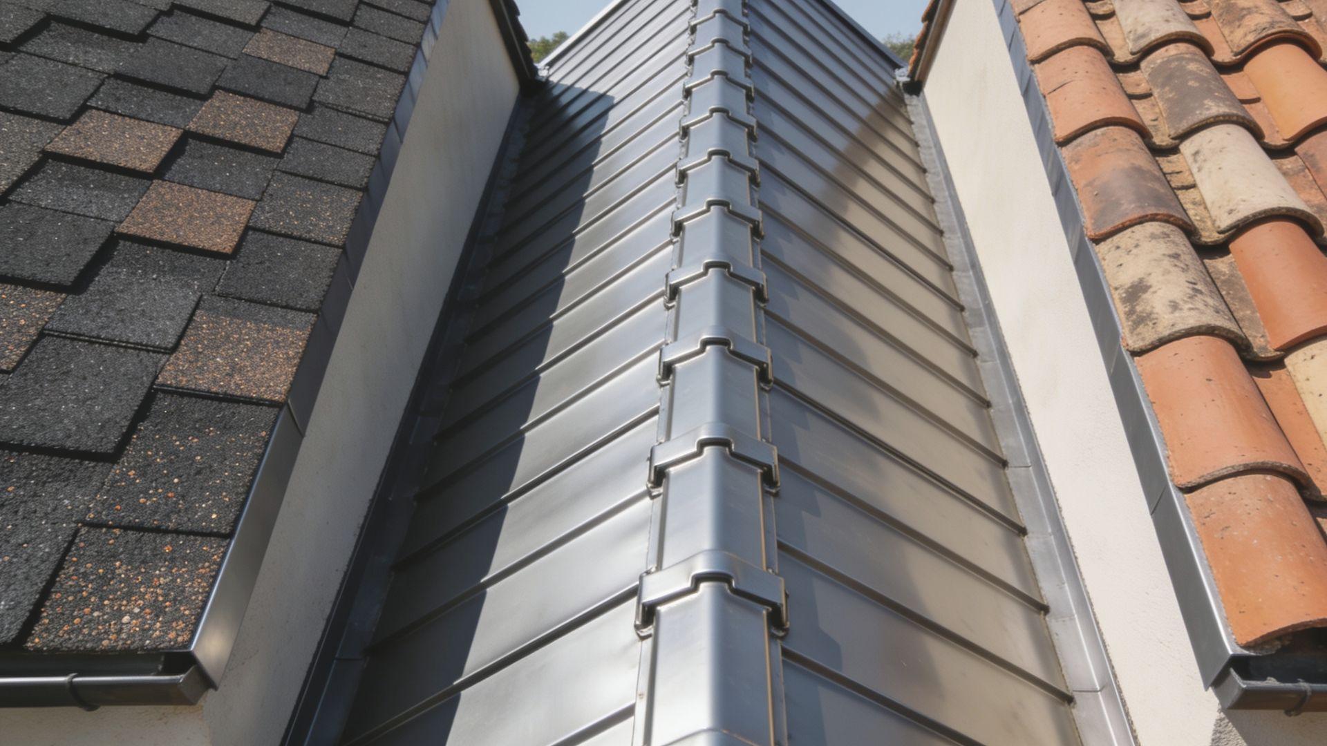 Residential roof coverings featuring asphalt shingles, standing seam metal panels, and clay roof tiles FileName-roof-coverings-shingles-metal-panels-and-tiles
